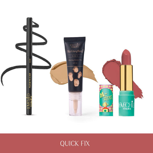 LoveChild Quick Fix | Kajal  Pocket Serum Tint and Luxe Matte Lipstick